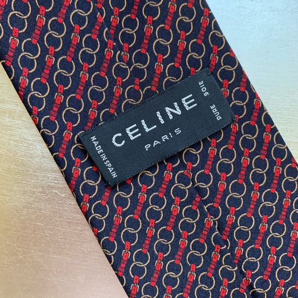 CELINE PARIS tie handmade 100% silk - Picture 5 of 8